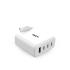 Skech Power Delivery 4 Port GaN Wall Charger 100w PD Power Charger 3X Type-C Port + USB-A – white
